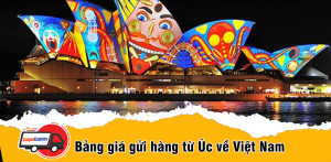 Bảng giá gửi hàng từ Úc về Việt Nam