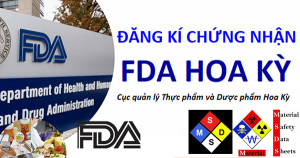 Hướng dẫn làm thủ tục FDA và MSDS  khi gửi hàng đi Mỹ