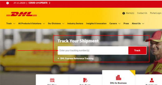 Cách tra cứu Tracking trên DHL