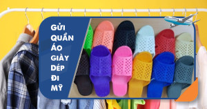 Gửi quần áo giày dép thời trang đi Mỹ giá rẻ