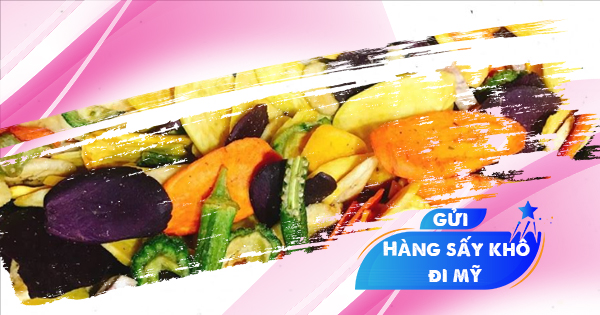 Gửi trái cây sấy, các loại mứt, nguyên vật liệu nấu ăn đi Mỹ giá rẻ