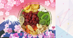 Gửi trái cây sấy - các loại mức đi Nhật giá rẻ