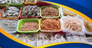 Gửi cá khô, mực khô, tôm khô, thủy hài sản đi Châu Âu (EU) giá rẻ