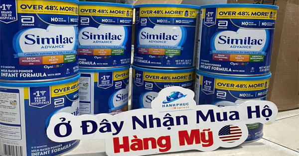 Dịch vụ chuyên nhận mua hộ bánh kẹo sữa bột đô ăn từ Mỹ ship về Sài Gòn trọn gói uy tín